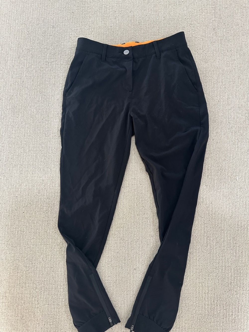 Macade golf Black Slim Zip Hem Pants joggers sz 36 similar to us 6